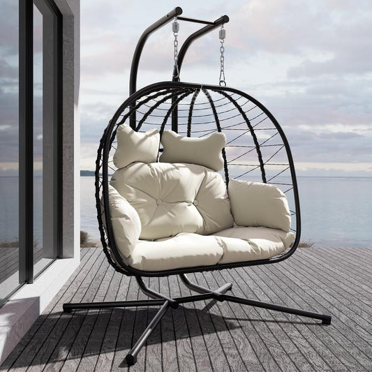 Double Hanging Egg Chair with