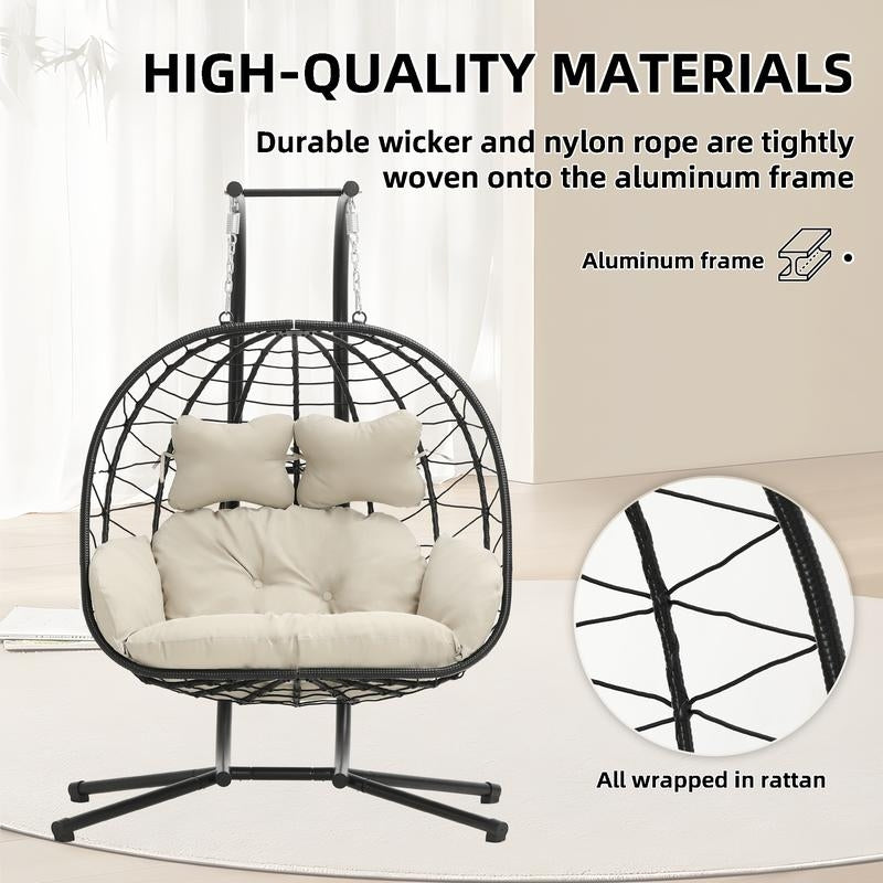 Double Hanging Egg Chair with