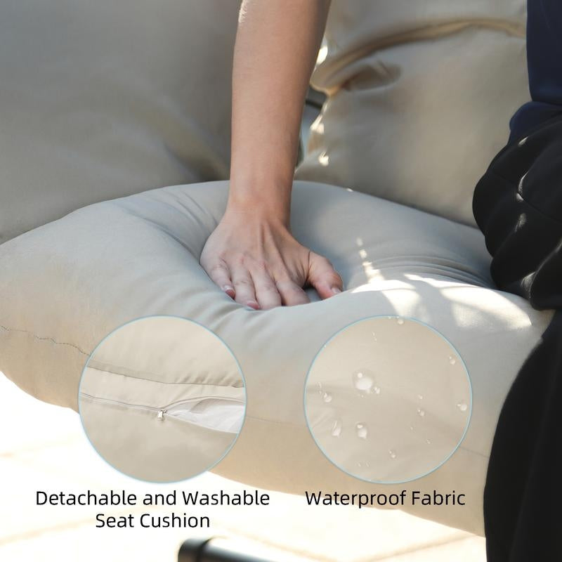 Double Hanging Egg Chair with