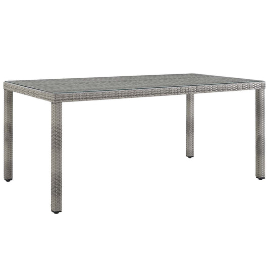 Aura 68 Outdoor Patio Wicker Rattan Dining Table