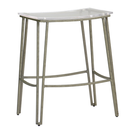 PIERCE SILVER COUNTER STOOL