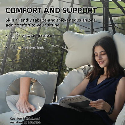 Double Hanging Egg Chair with