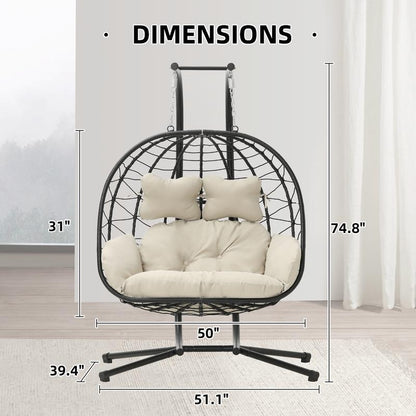 Double Hanging Egg Chair with