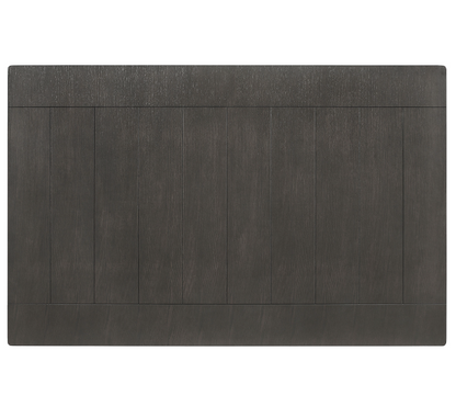 Dalila Rectangular Plank Top Dining Table Dark Grey